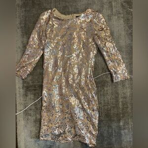 sparkly body con dress, size small